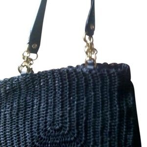 Vintage Elliott Lucca Angelina Navy Leather Shoulder Bag
